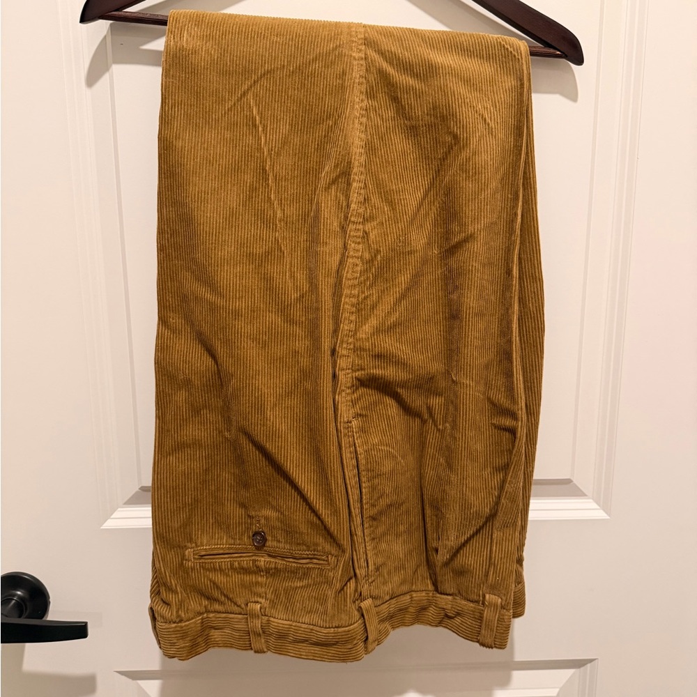 Daniel Cremieux Classics Men's Light Brown Corduroy Salon Pants